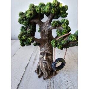 Anthropomorphic tree swing‎ house village statue figurine unique